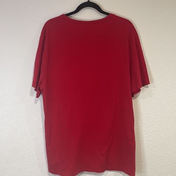 Hugo boss, boss orange, men’s | red V-neck t-shirt | Size XL. - Picture 7 of 9